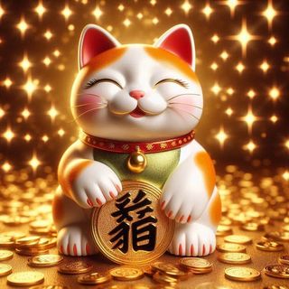 Móc khoá Mèo thần tài , may mắn