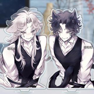 Pierrot Harlequin Đứng Anime Móc Khóa The Freak Circus Nam Móc Chìa Khóa Cho Nữ Hoạt Hình Hình Acrylic Móc Khóa  Qu