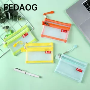 Túi đựng thẻ tín dụng/tiền xu/tai nghe hai lớp lưới, nylon di động