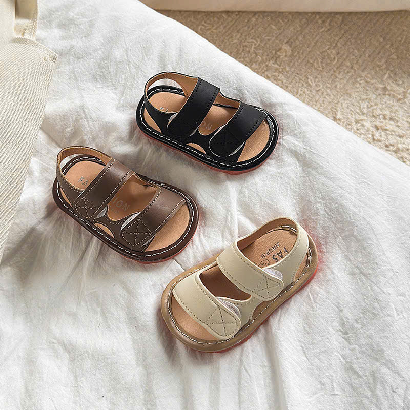 ( hàng sẵn ) sandal bé gái - dép rọ tập đi cho bé trai nhẹ có còi bíp bíp tít tít chống trượt từ 6m 2501 ( có video )