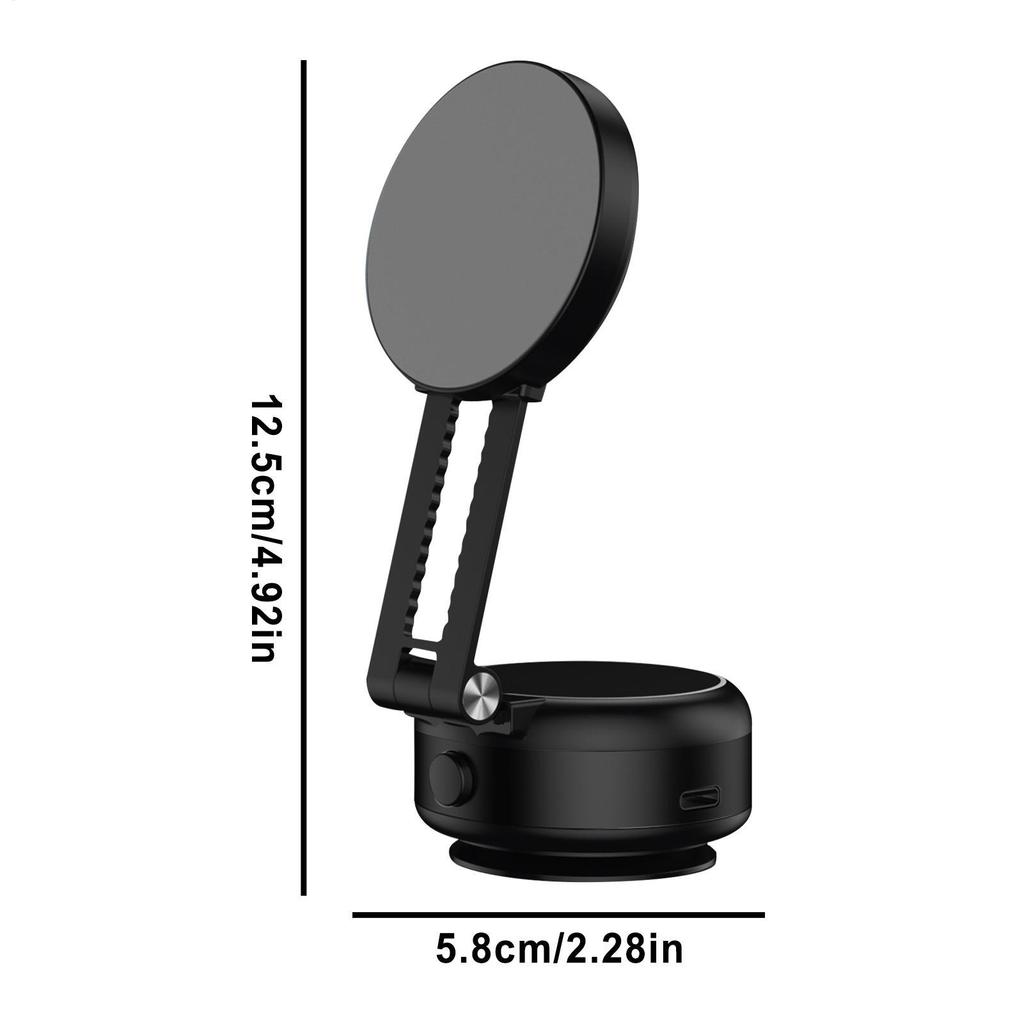 Vacuum Magnetic Phone Stand Phone Car Mount Retractable Holder Strong Magnetic Cellphone Stand Electric Vacuum pomervn