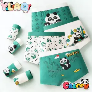 Quần Đùi Boxer Bé Trai Dễ Thương In Hình Gấu Trúc Quần Lót Trẻ Em Mềm Mại Thoải Mái Cho Mặc Thường Ngày