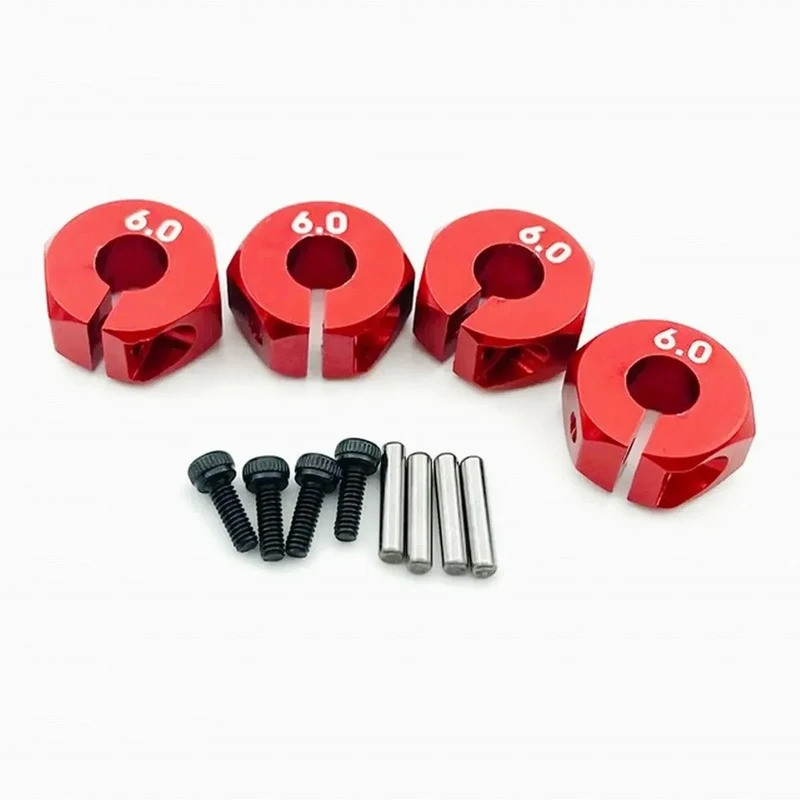 4 Kim Loại Hợp Kim Nhôm 5 / 6 / 7 Mm Dày Bánh Xe Vành Lục Giác Bộ Chuyển Đổi 12MM HSP HPI Tamiya Sakura Tất Cả 1 / 10 RC Xe 94123 94122 CS D4