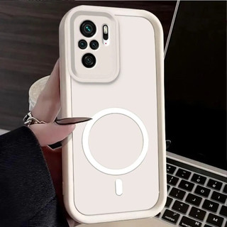 Ốp Điện Thoại, Dành Cho Redmi Note 10 Pro / Note 10 10S, Ốp Lưng Cho Redmi Note 10 Pro Max, Có Sạc Không Dây, Nhãn Dán Vòng Từ Tính, Vỏ Silicon Mềm Chống Sốc, Điện Thoại Toàn Thân Prot