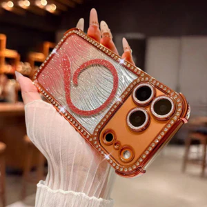 Ốp lưng mềm lấp lánh hình 9 / Ống kính lấp lánh tương thích cho iPhone 13 pro max 14 pro max 15 pro max 16 pro max 17pro max