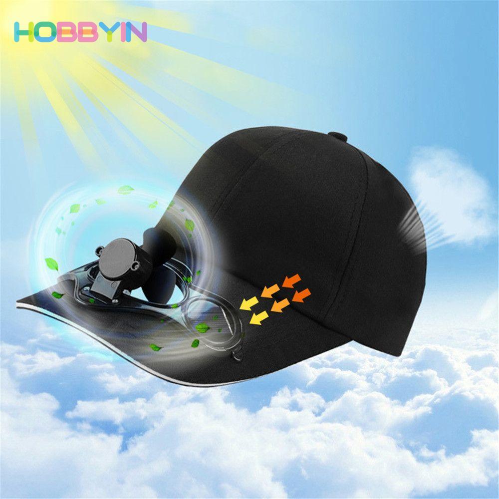 HOBBYIN Quạt Làm Mát Mũ Bóng Chày Đi Bộ Đường Dài Nam Nữ Du Lịch Ngoài Trời Mũ Chống Nắng