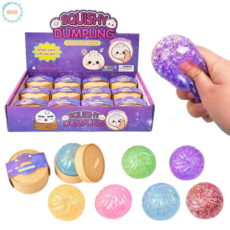 GHX Squishy Mô Phỏng Bánh Bao Bóng Áp Lực Đồ Chơi Giảm Căng Thẳng Mềm Xúc Giác Cho Bàn Làm Việc Văn Phòng Và Trang Trí Nhà VN