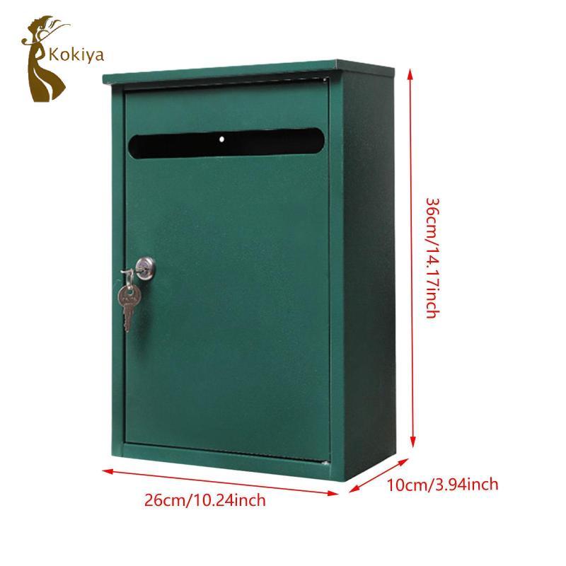 Treo Tường Khóa Hộp Thư Lắp Đặt Dễ Dàng Nhà Phố Ngoài Trời Gia Đình Nơi Ở Hành Lang Văn Phòng Thương Mại Nông Thôn Hộp Thả Lớn