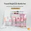 Chai kích thước du lịch Multi Piece 6 Pa Hộp đựng mỹ phẩm chống rò rỉ có thể đổ lại cho hành lý cầm tay và sử dụng tại nhà mới