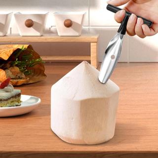 Coco Jack Opener Opening Tool for Coconuts Stainless Steel Coco Puncher with Non-slip Handle for Women Men enmdavn