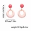 THEGIRL8B Acrylic Vòng Tròn Tòn Ten Bông Tai, Màu Kẹo Nhiều Màu Sắc Tròn Thả Bông Tai, Trang Sức Ngọt Ngào Dễ Thương Hình Học Bông Tai Màu Tương Phản Bông Tai Nữ Mặc Hàng Ngày