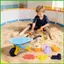 Bộ Đồ Chơi Đi Biển 7 Miếng Di Động Tương Tác Sáng Xe Đẩy Xẻng Cát Đồ Chơi Bộ Xây Dựng Cho Tiệc Gia Đình saixit2vn