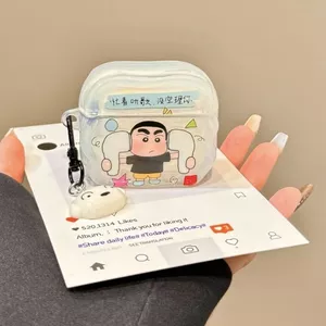 Hộp đựng tai nghe Crayon Shin-Chan Thích hợp cho hộp bảo vệ Airpods Pro3 Nghe nhạc bận rộn Thích hợp cho hộp bảo vệ tai nghe Airpods4 Shock @ -