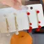 Bông tai tua rua ngọc trai NICOLOO, Phụ kiện nữ Bông tai dây chuyền trang sức quyến rũ, Bông tai Dangle thả phong cách Hàn Quốc thanh lịch Trang phục dự tiệc
