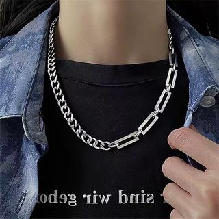 MIGILA Vòng Cổ Steel Titan Phong Cách Hip-Hop và Đường Phố, Không Phai Màu cho Thời Trang Unisex