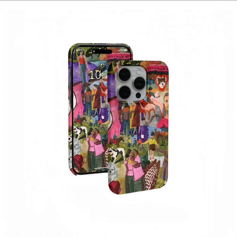 Ins Style Art Tranh sơn dầu QYJS Ốp điện thoại Thích hợp cho IPhone 16 15 14 13 ProMax 12 PRO 11 7 8 PLUS 17 AIR XR XSMAX Vỏ cứng phim bán chạy đơn giản