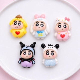 Set Charm Shin Cậu Bé Bút Chì Cosplay Thú Thỏ Mèo Kuromi Vịt Má Hồng Baby Cute Ngộ Nghĩnh Trang Trí DIY Siêu Xinh