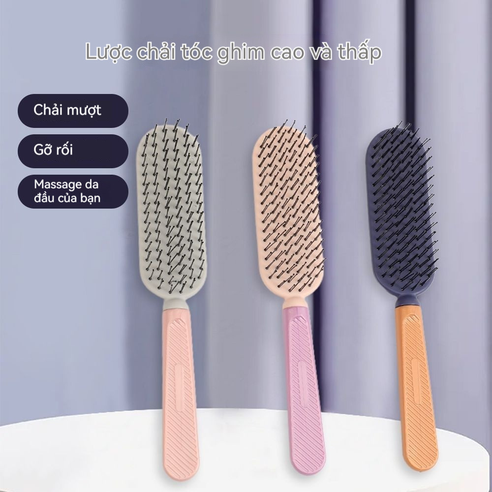 [2026 MỚI ] Lược Massage da đầu sức khỏe Detangling Static Volumizing Brush Wet Dry Use