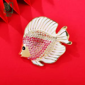 Trâm cài hình cá nhiệt đới đính đá dễ thương - Phụ kiện thời trang cho nữ