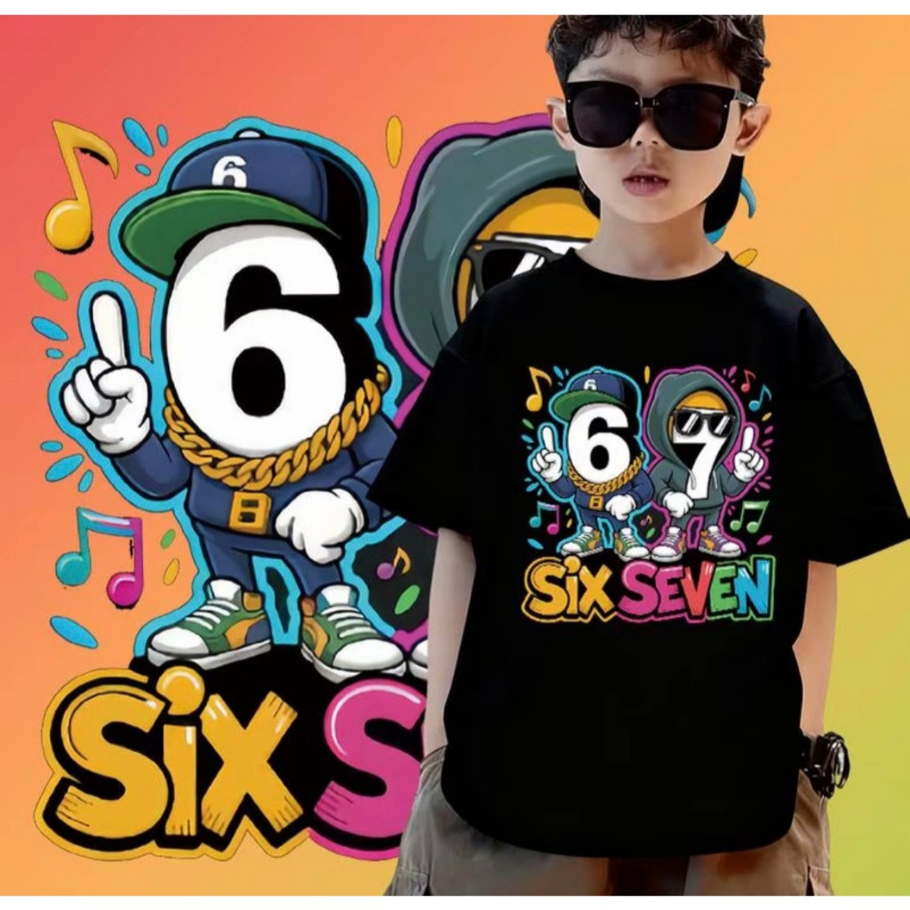 Mới NELLY Boys Kích Thước Mùa Hè Xu Hướng Thời Trang Số Sáu Bảy 67 Họa Tiết