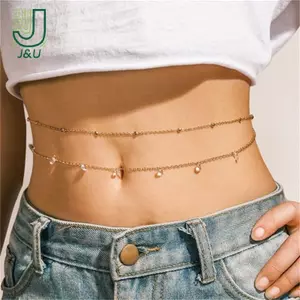 Phụ kiện ngọc trai hình vỏ trái tim và ngôi sao bướm lưỡi liềm - Dây chuyền bụng đẹp mắt