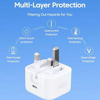 Elough PD25W Sạc Siêu Nhanh Loại C Cho Điện Thoại Di Động Phích Cắm Vương Quốc Anh Có Thể Gập Lại Bộ Sạc Tường
