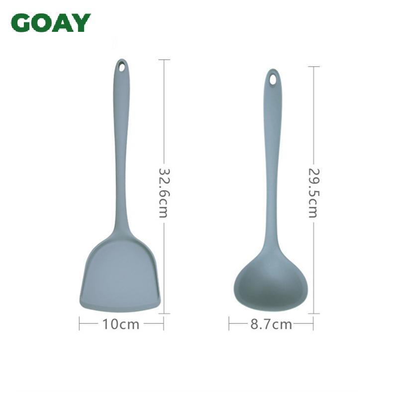 GOAY Non Sti Silicone thìa Turner cho nhà bếp Trứng chiên chịu nhiệt Pancake Dụng cụ nấu ăn VN