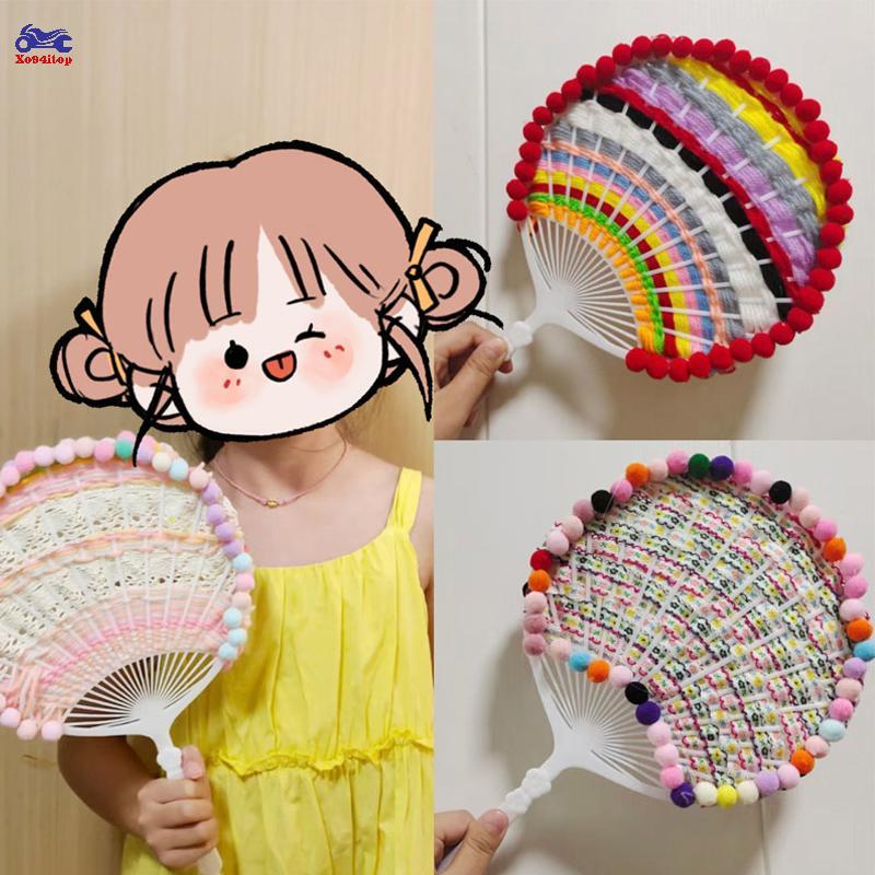 XOITOP 10 Mảnh Nhựa Trắng Sáng Tạo Bền Nhật Bản Quạt Sasuke DIY Bộ Quạt Khung Cho Hàng Thủ Công Quạt Tay Làm VN