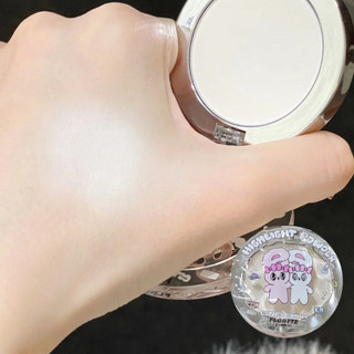 FLORTTE Glass Sea Series Monochrome High Gloss Powder Matte Stereoscopic Brightening Facial Expansion Color Multi-Funtional Highlighter Powder Trang điểm mặt