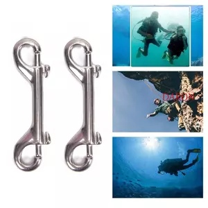 Móc đôi DARON, Móc đơn bằng thép không gỉ Kẹp móc, Móc lặn 100MM 88MM 116MM Móc khóa mắt nhanh dỡ