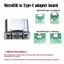 Bộ chuyển đổi YRBWD Micro USB sang Type-C, Đầu nối USB Mini sang Type-C sạc nhanh 5PIN, Bộ chuyển đổi cổng sạc thay thế DIY chuyên nghiệp Sửa đổi Bảng sửa chữa điện thoại