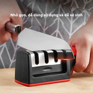 Novahome Dụng cụ mài dao kéo 3 khe 3 cấp độ cầm tay tiện lợi