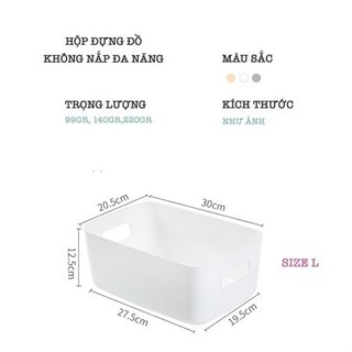 Hộp Đựng Đồ Nhựa Enoda Home Đa Năng Decor Phong Cách Nhật Bản Để Bàn