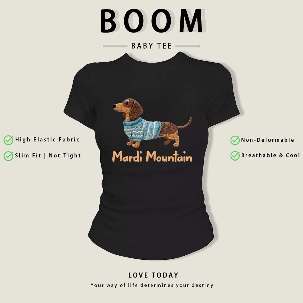 BOOM Áo Baby Tee Nữ Cotton Ôm Body-Áo Thun Ngắn Tay Y2K In Hình PhongCách Mùa Hè, Cổ Tròn Hàng Đầucách hàn quốc phongW05