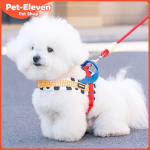 Dây Xích Chó Yên Dây Đeo Ngực Dobaamine Áo Vest Mùa Hè Phong Cách Dây Xích Nhỏ Vừa Chó Corgi Bichon Ngực Lưng Chó Đi Bộ Dây Xích