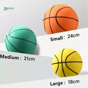 Bóng Rổ Im Lặng 18/21/24cm - Dễ Sử Dụng và Bền Bỉ, Phù Hợp Làm Quà Tặng Cho Trẻ Em