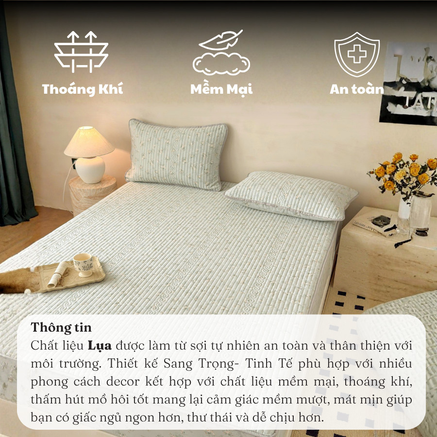 (CDH2637) Set 4 món chiếu băng lạnh chất liệu cao cấp, hấp thụ nhiệt mát tốt và nâng niu làn da  Memminbedding