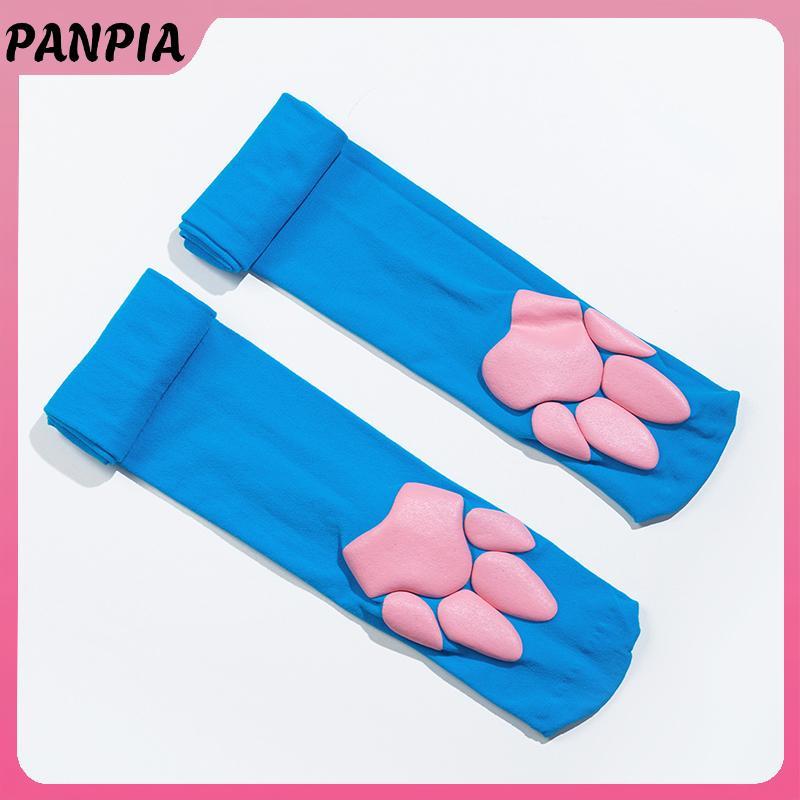 PNPIA- Chân Dễ Thương Đùi Vớ Cao Gothic Bé Gái Mèo Con Paw Pad Trên Đầu Gối Vớ Nữ Chắc Chắn Dài Boot Tất Cosplay Trang Phục
