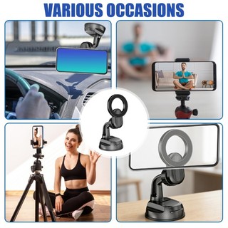 Giá đỡ điện thoại từ tính tự động treo 360 Xoay có thể điều chỉnh ABS Giá đỡ điện thoại trên ô tô Hoạt động tay đơn Đế chống rung