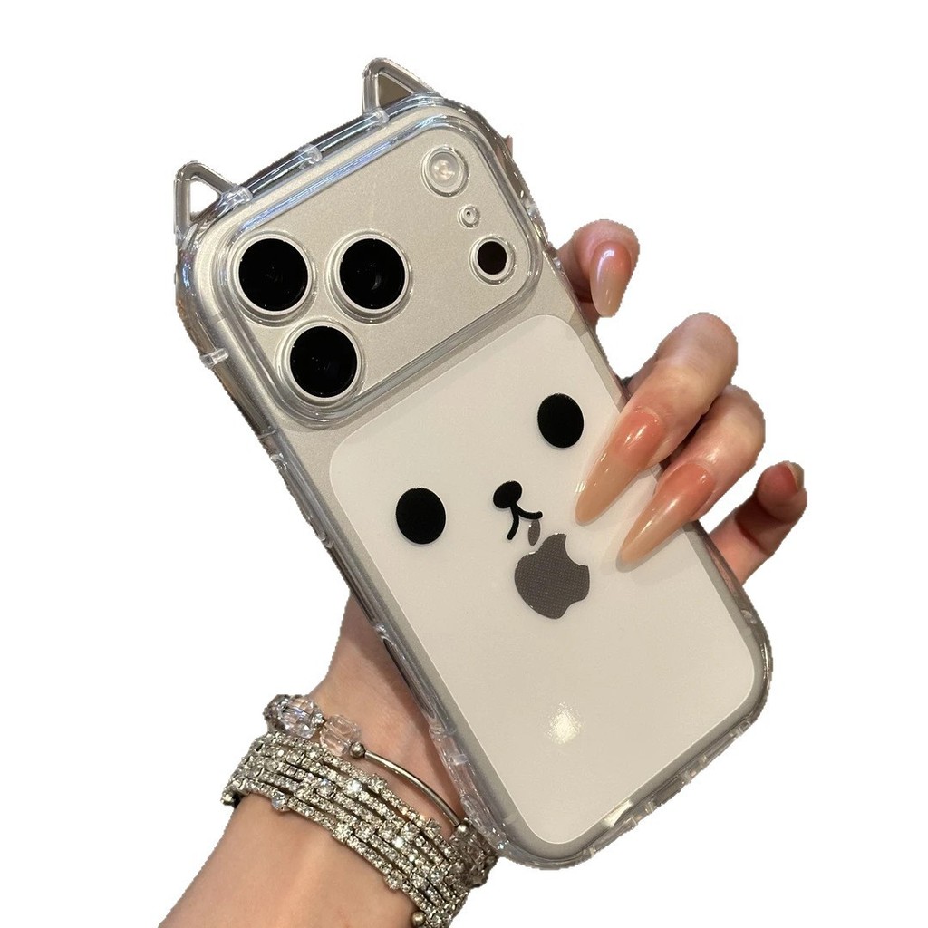 Đơn Giản Dễ Thương Dễ Thương Đồng Hồ Dễ Thương Thích Hợp Cho Apple 17Promax Tai Mèo Vỏ Điện Thoại IP16 Trong Suốt 15 Chống Sốc142025.12.24