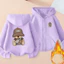 Trẻ em Playful Gấu Hoạt Hình Zip Up Áo Khoác Có Mũ Trùm Đầu Thời Trang Áo Cho Bé Trai Và Bé Gái