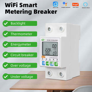 CB WiFi Thông Minh: Điều Khiển Từ Xa Qua điện Thoại/giọng Nói, Bảo Vệ Rò điện & Quá áp, Kết Nối App Tuya Quá Dòng