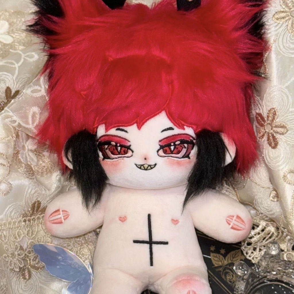 SQ5 Hazbin Hotel Alastor 20cm Cotton Sang Trọng Đồng Hành Búp Bê Sang Trọng Đồ Chơi Sang Trọng Cho Trẻ Em Bé Gái QS5