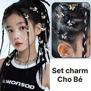 Set Phụ Kiện Tóc Trẻ Em Kiểu DREADLOCK, Set Charm Đính Tóc Nổi Bật, Trang Trí Tóc Phong Cách VIKING Hamin Store