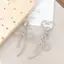 Móc khóa ngọt ngào cho chìa khóa hành lý ba lô | Thiết kế nơ rỗng Hợp kim kẽm 4 kiểu, Mặt dây chuyền trang trí nhẹ bền bỉ cho nữ