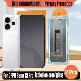 Reno 15 Pro 1- 2 Chiếc Đơn Giản Dán Kính Cường Lực Chống Gián Điệp Bảo Vệ Màn Hình Riêng Tư Cho OPPO 15F 14F 14 13 13F 12F 11F 5G 4G Bảo Vệ Flim