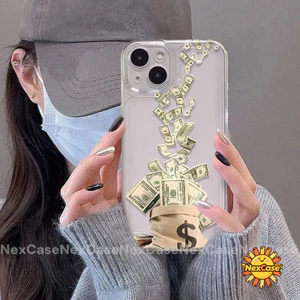ốp lưng Cho IPhone 15 14 17 11 12 16 13 Pro Max X XR XS Max 7 14 8 15 Plus 14 15 16 Pro AIR Tiền cho sự giàu có đột ngột