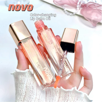NOVO Son Dầu Son Bóng Dưỡng Ẩm Tinh Chất Dưỡng Ẩm Dầu Son Bóng Trong Suốt Toot Thủy Tinh Son Dầu Nữ Trong Suốt Son Bóng