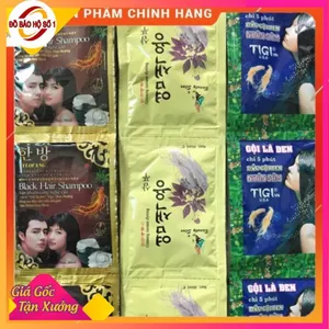 SỈ 50 GÓI GỘI ĐẦU , dầu gội Hàn QUốc , phủ bạc Bán Sỉ Dây Gội Đen Tóc 10 gói dobaohoso1