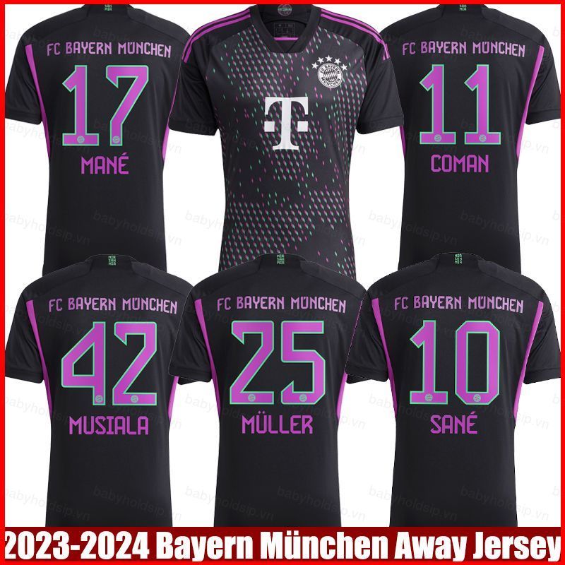 Áo thi đấu Bayern Munich sân khách 2023-2024, phù hợp mọi kích cỡ bao gồm plus size
